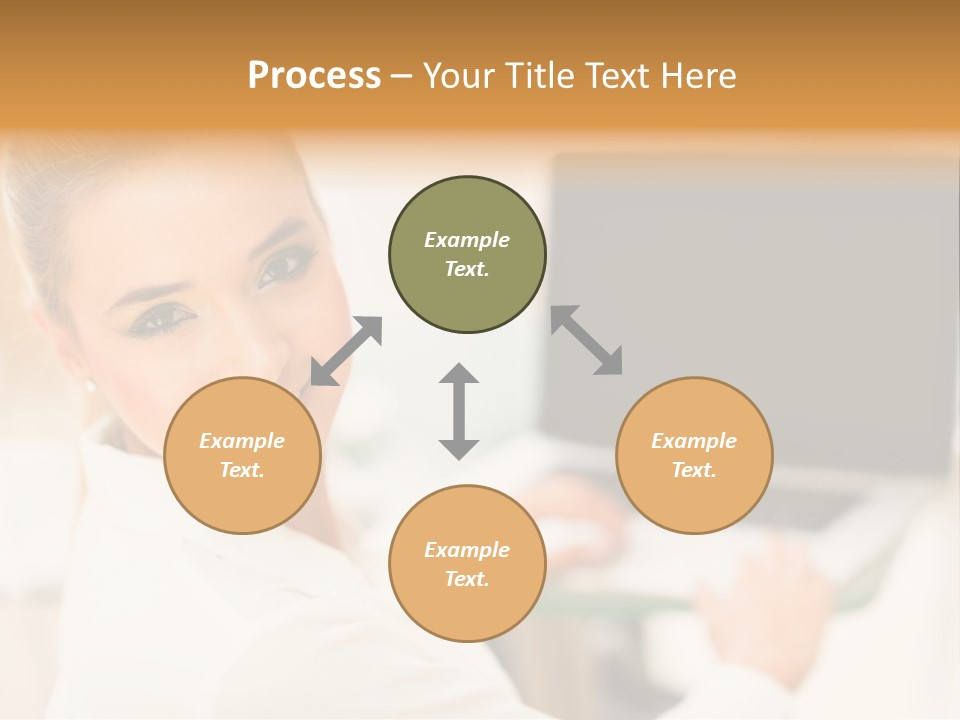 Successful Happy Girl PowerPoint Template