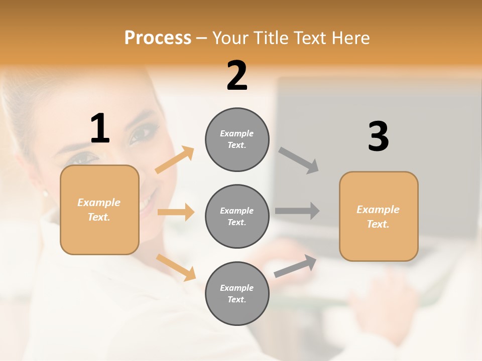 Successful Happy Girl PowerPoint Template