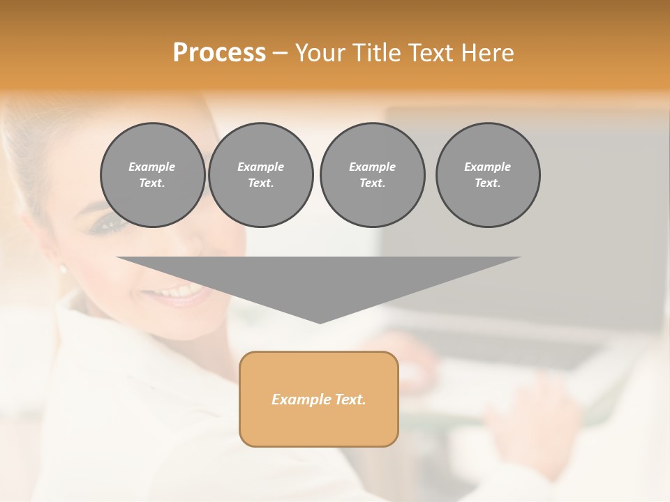 Successful Happy Girl PowerPoint Template