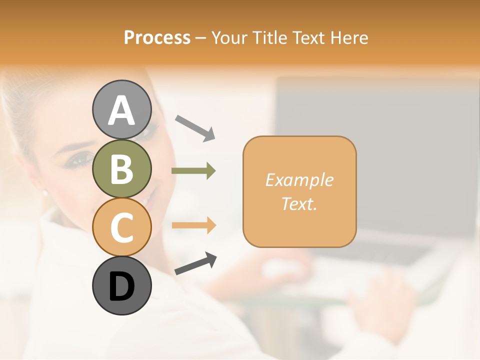Successful Happy Girl PowerPoint Template
