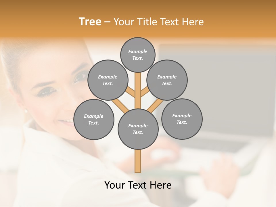 Successful Happy Girl PowerPoint Template