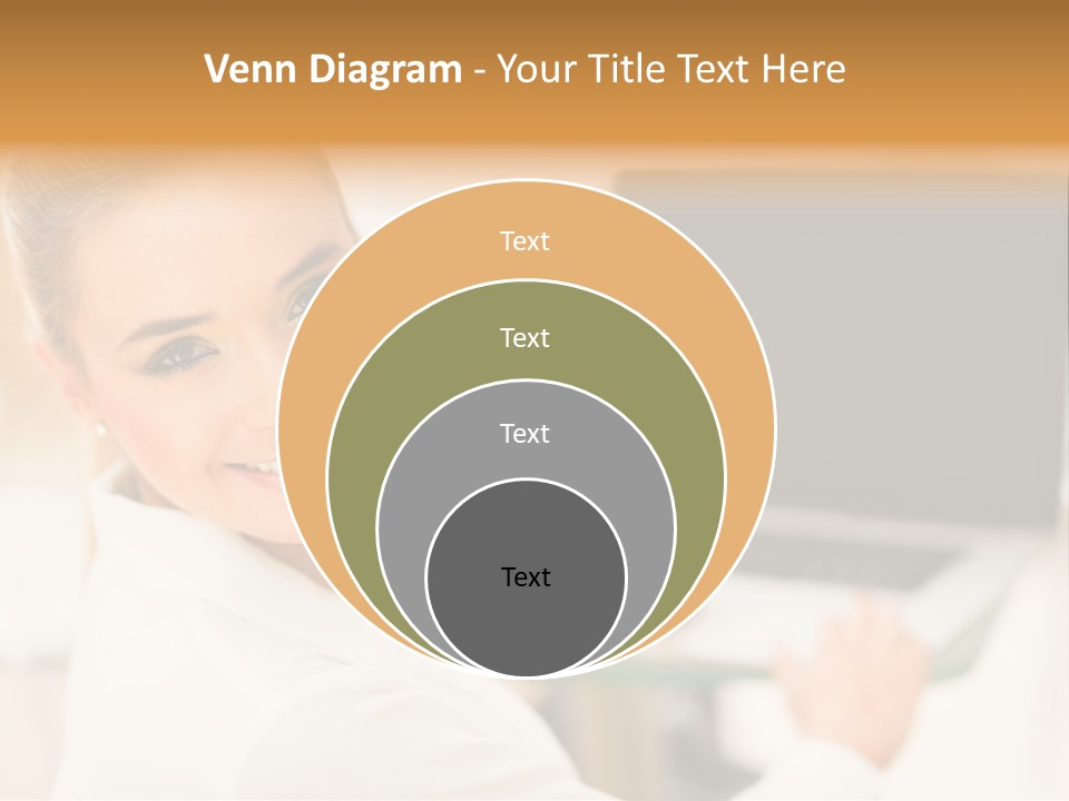 Successful Happy Girl PowerPoint Template