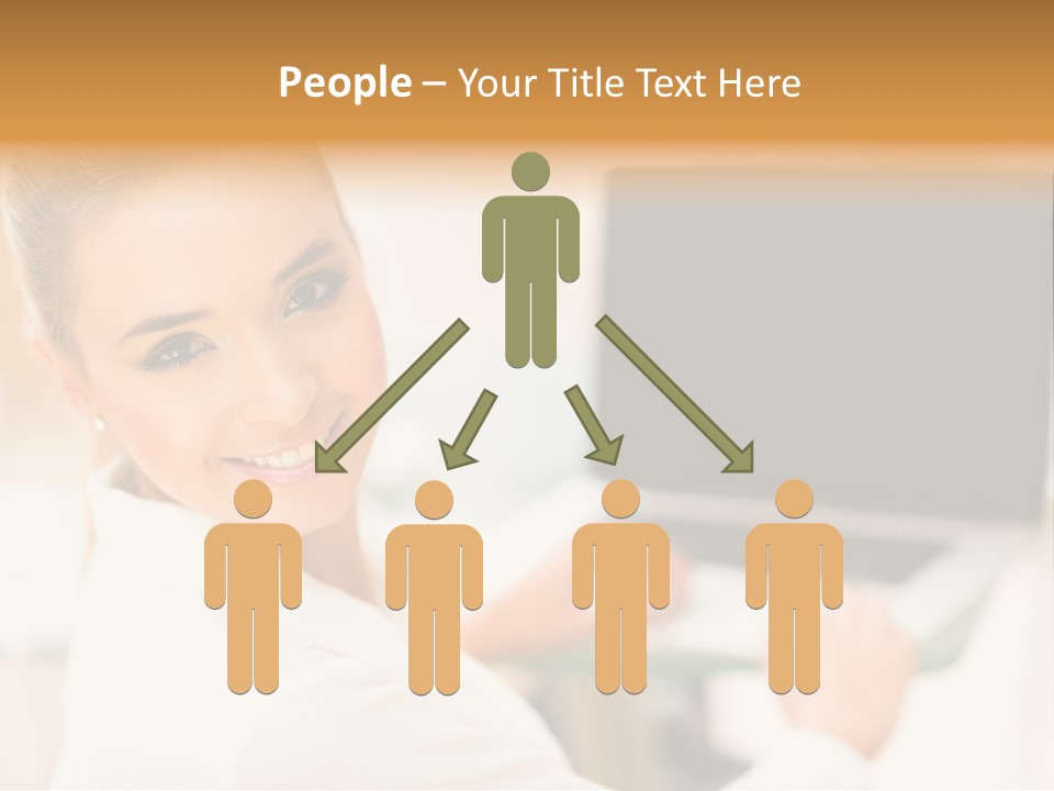 Successful Happy Girl PowerPoint Template