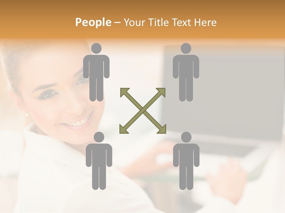 Successful Happy Girl PowerPoint Template