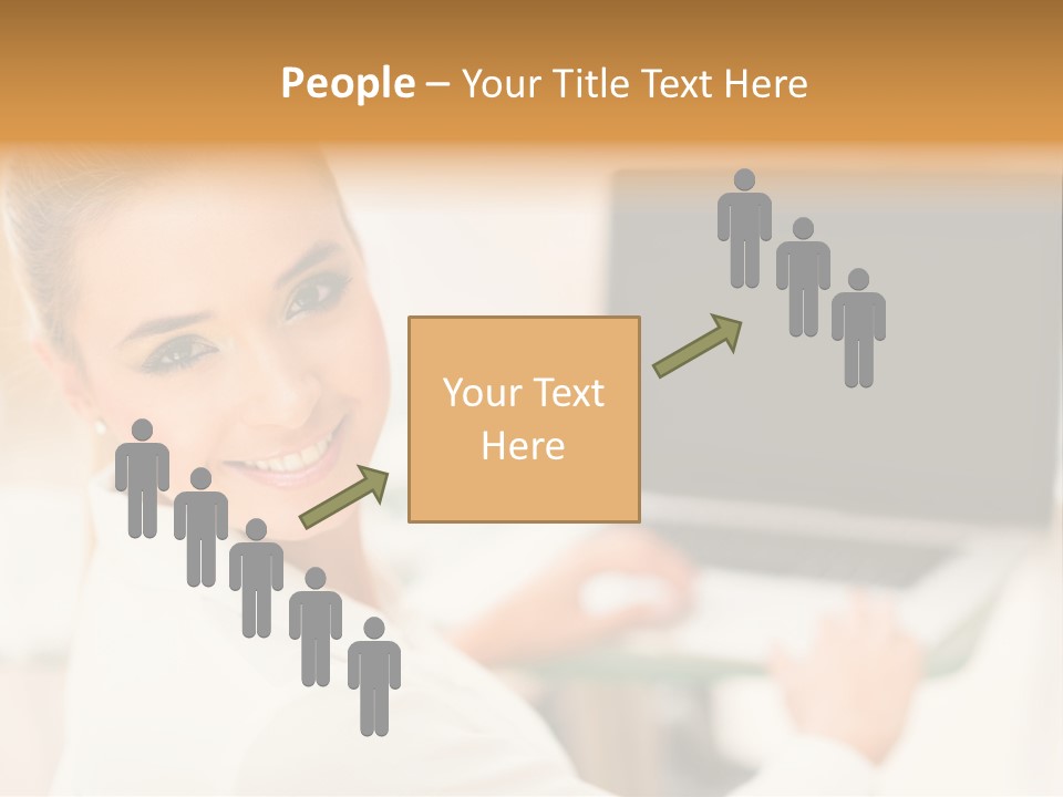 Successful Happy Girl PowerPoint Template