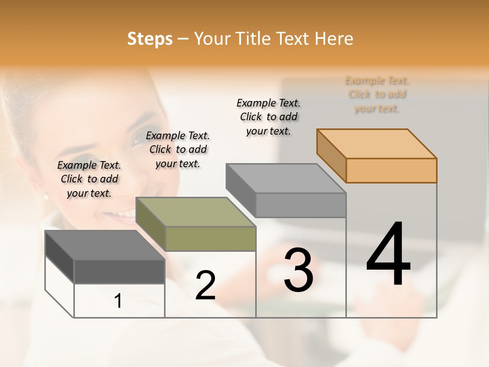 Successful Happy Girl PowerPoint Template