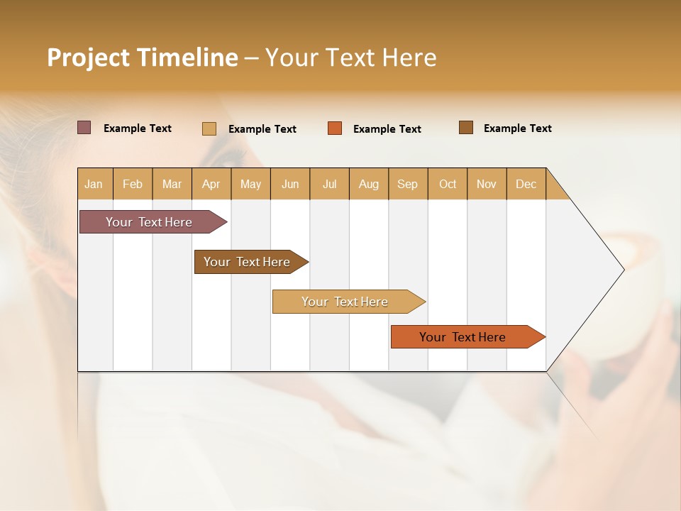 Beverage Girl Coffee PowerPoint Template