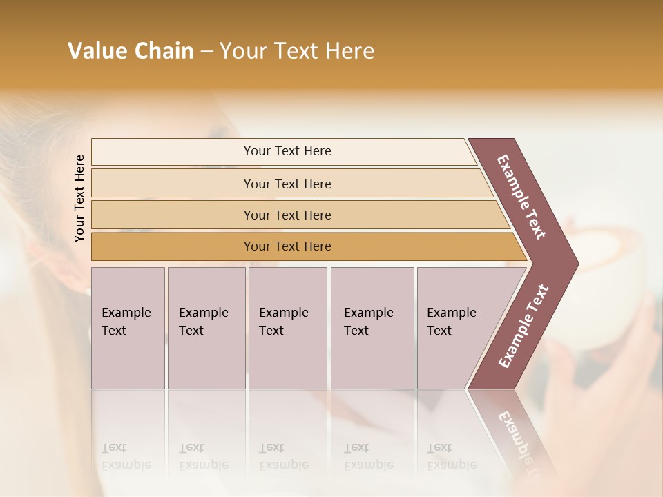 Beverage Girl Coffee PowerPoint Template