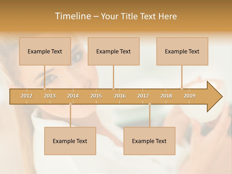 Beverage Girl Coffee PowerPoint Template