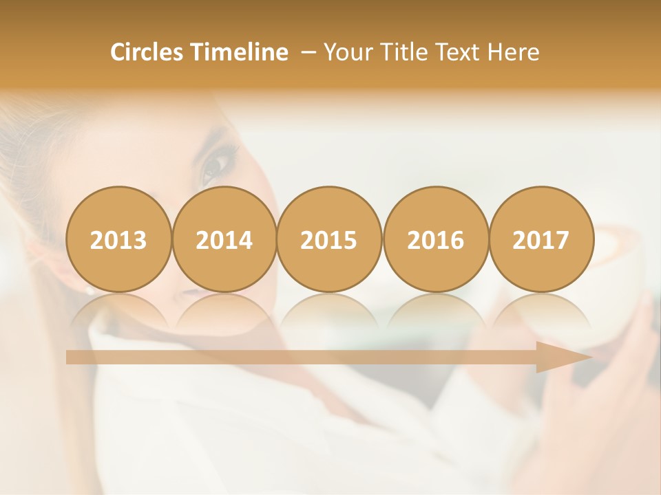 Beverage Girl Coffee PowerPoint Template