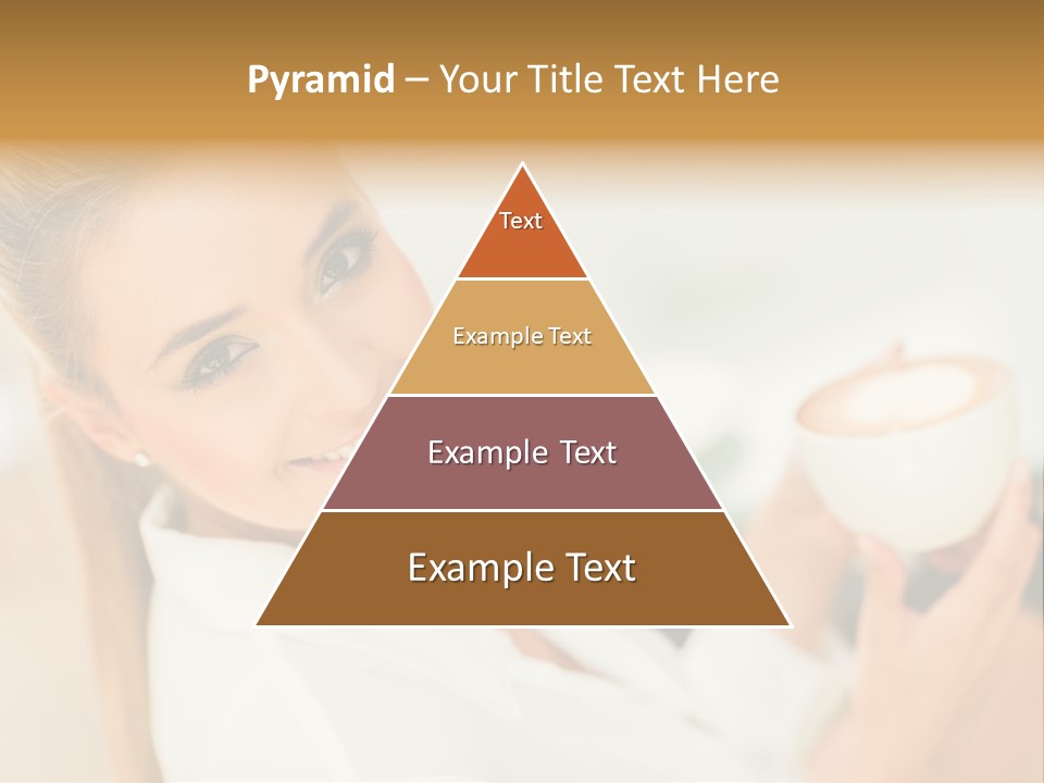 Beverage Girl Coffee PowerPoint Template