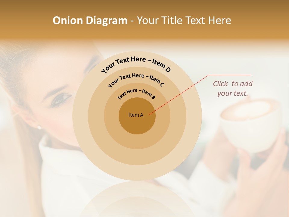 Beverage Girl Coffee PowerPoint Template