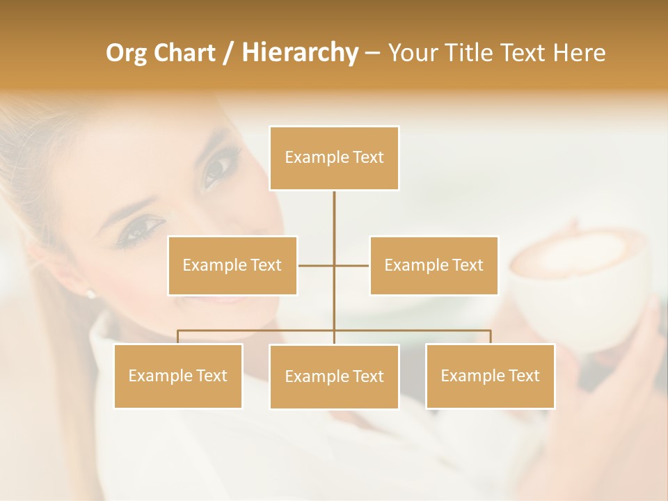 Beverage Girl Coffee PowerPoint Template