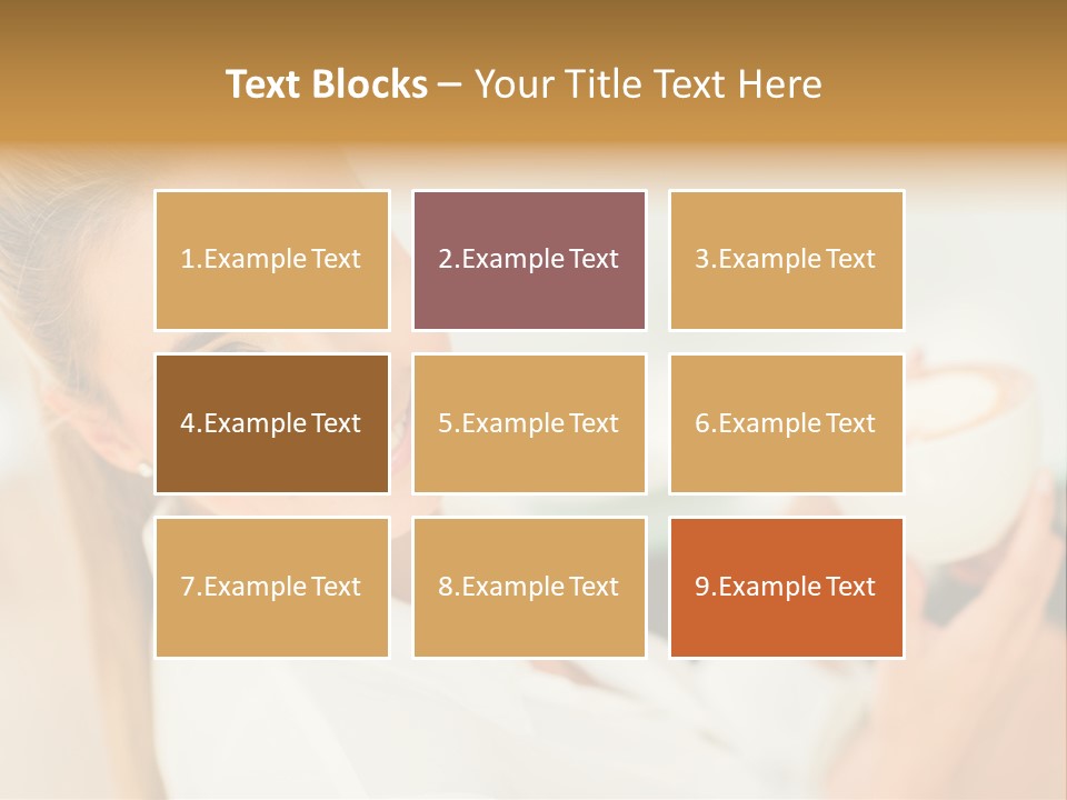 Beverage Girl Coffee PowerPoint Template