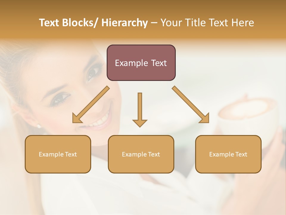 Beverage Girl Coffee PowerPoint Template