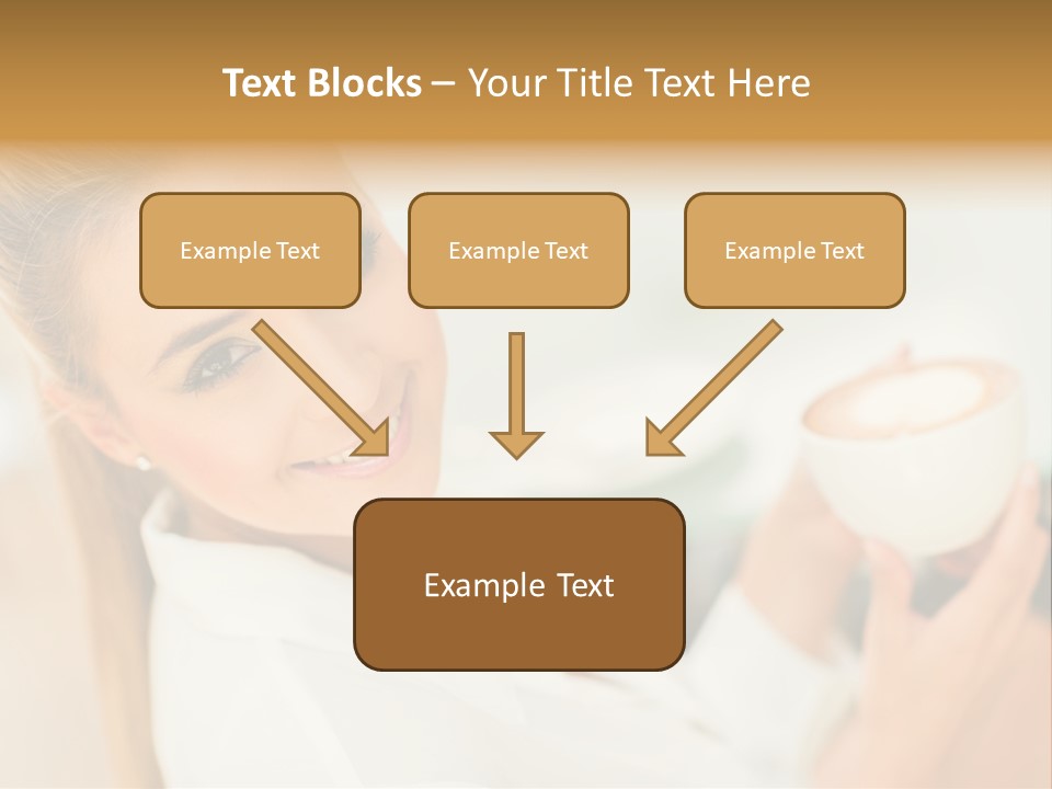 Beverage Girl Coffee PowerPoint Template