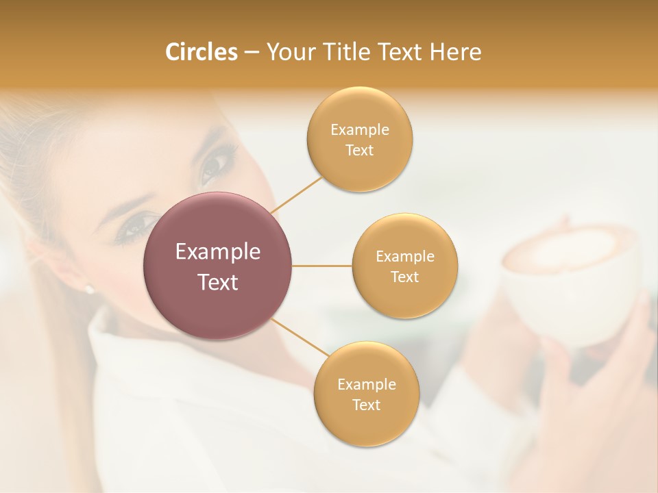 Beverage Girl Coffee PowerPoint Template