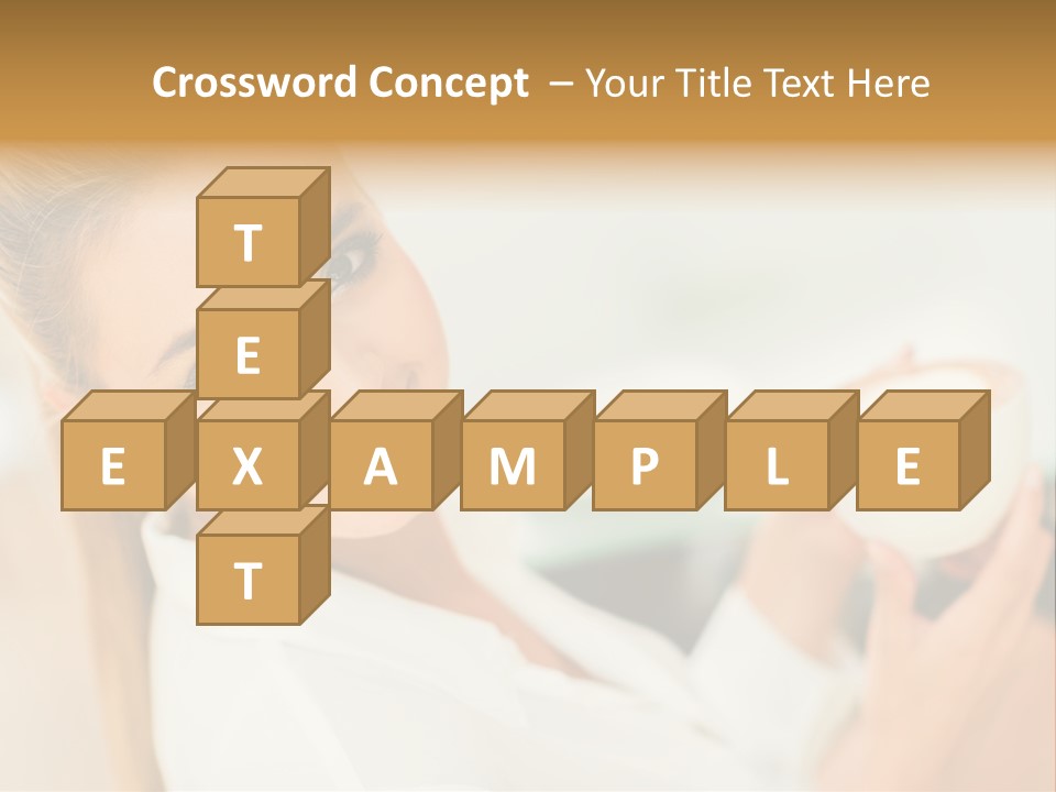 Beverage Girl Coffee PowerPoint Template