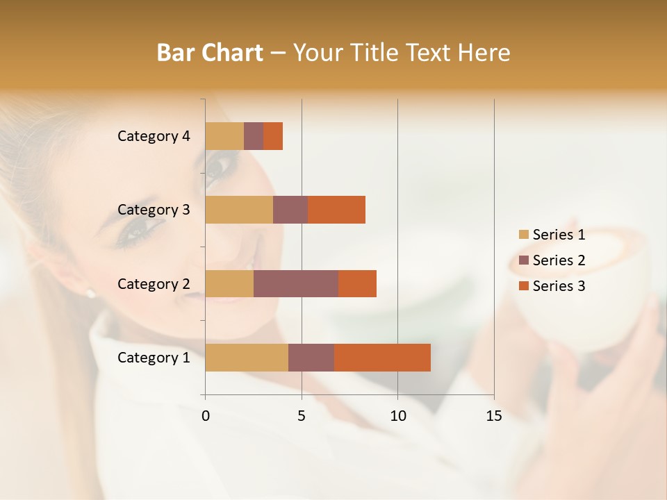 Beverage Girl Coffee PowerPoint Template