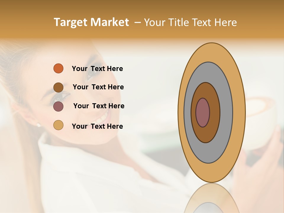 Beverage Girl Coffee PowerPoint Template