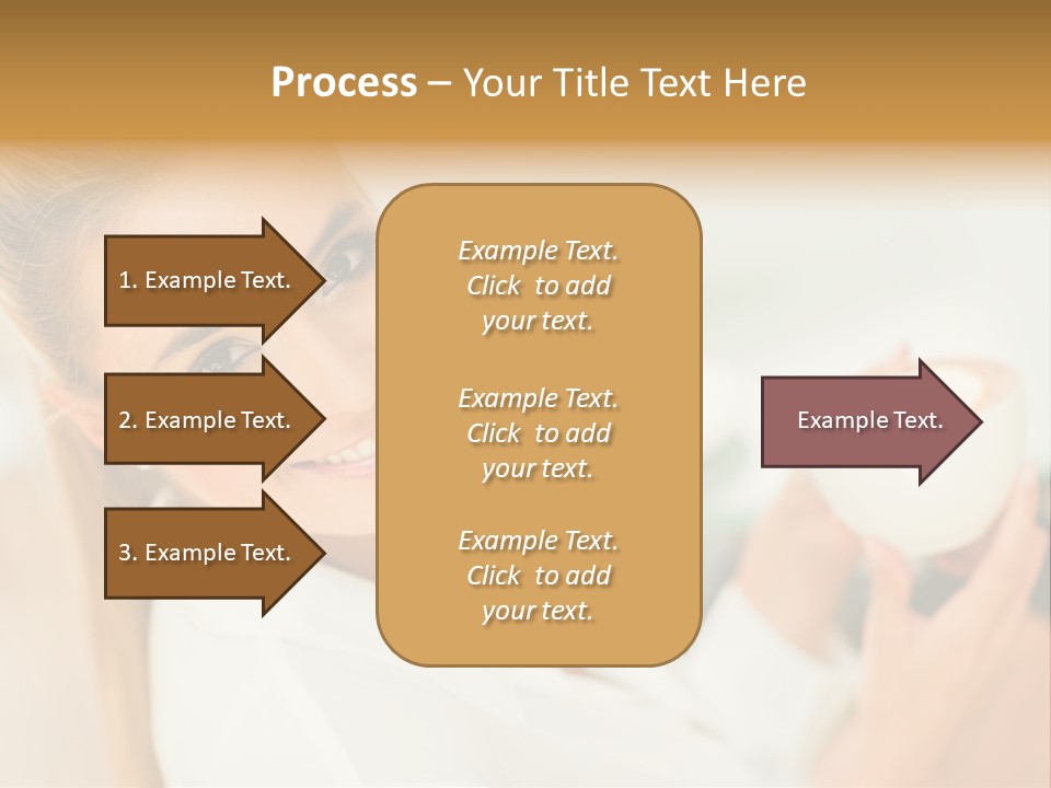 Beverage Girl Coffee PowerPoint Template