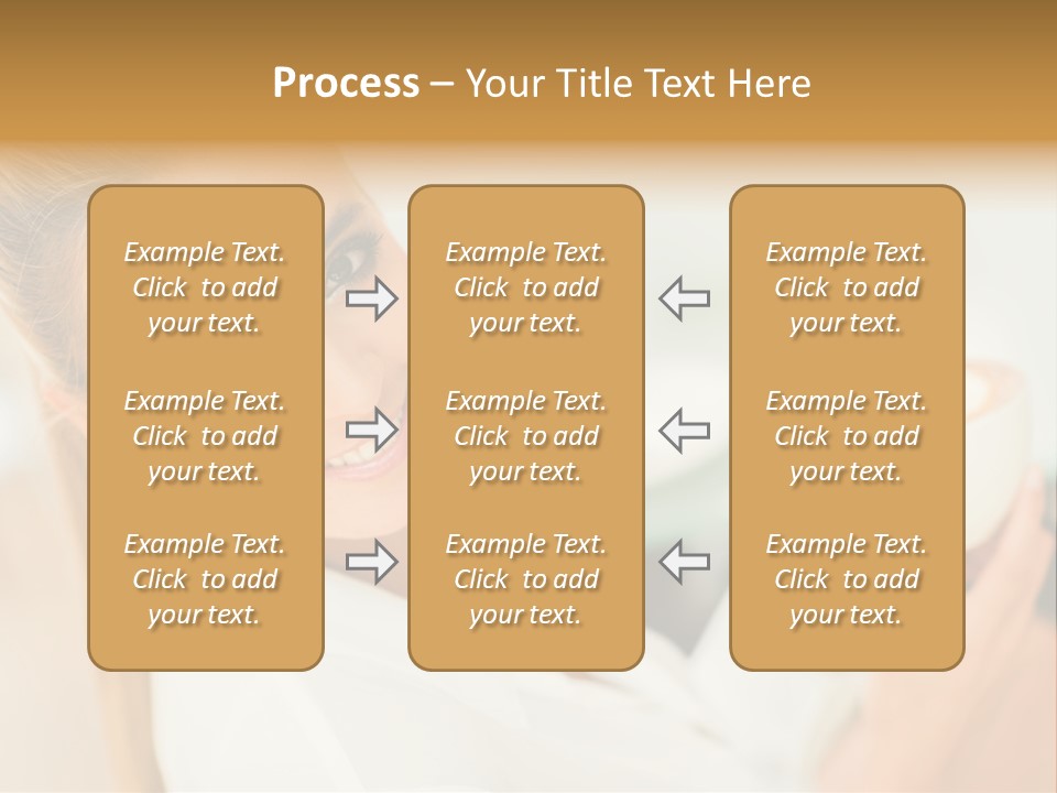 Beverage Girl Coffee PowerPoint Template