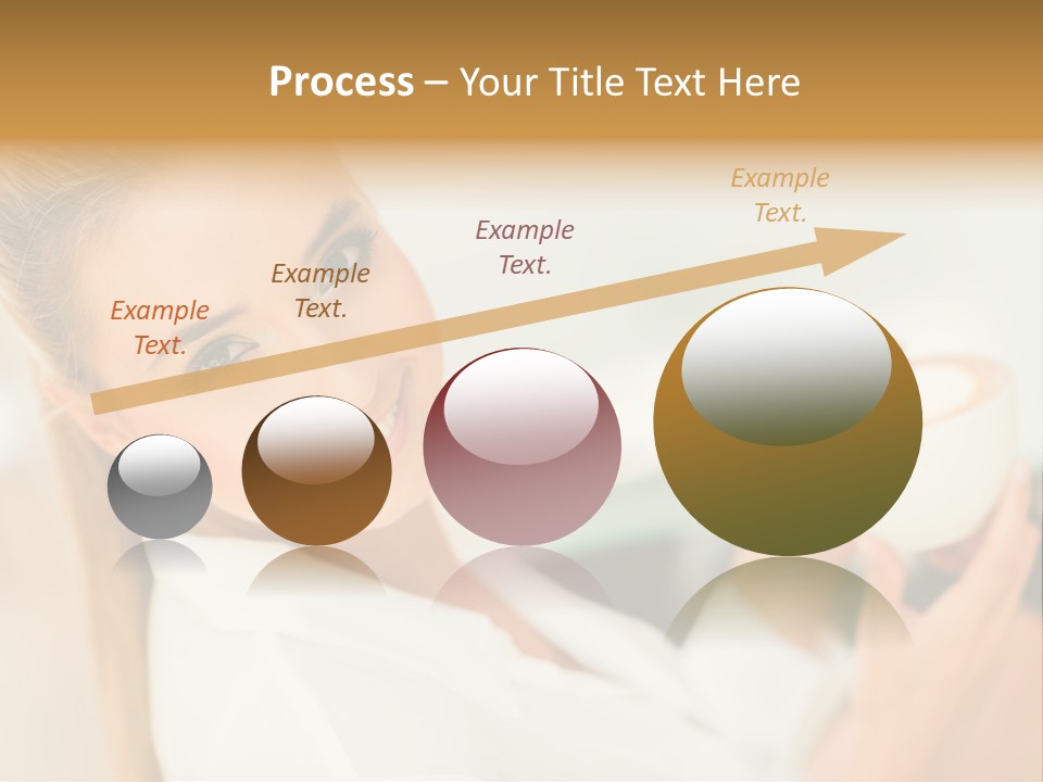 Beverage Girl Coffee PowerPoint Template