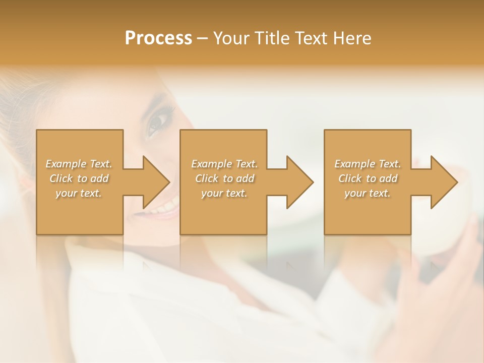 Beverage Girl Coffee PowerPoint Template