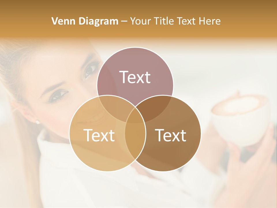 Beverage Girl Coffee PowerPoint Template