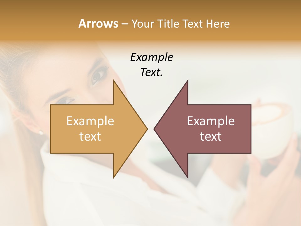 Beverage Girl Coffee PowerPoint Template