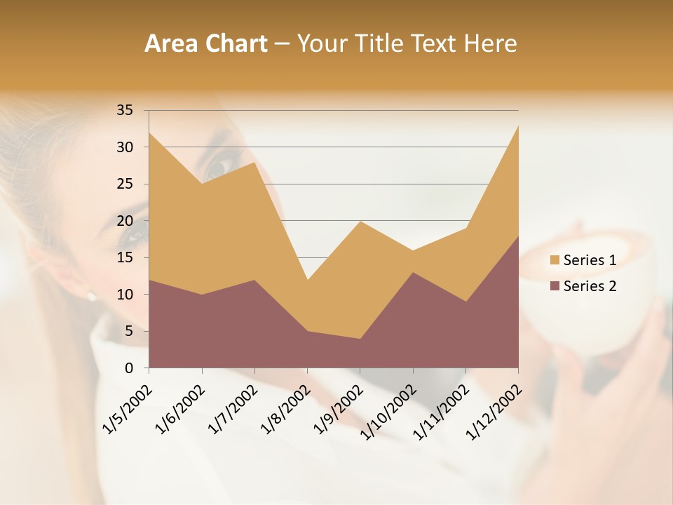 Beverage Girl Coffee PowerPoint Template