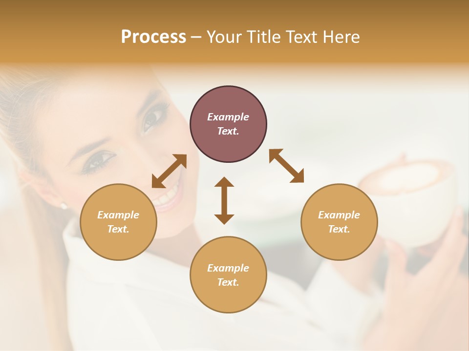 Beverage Girl Coffee PowerPoint Template