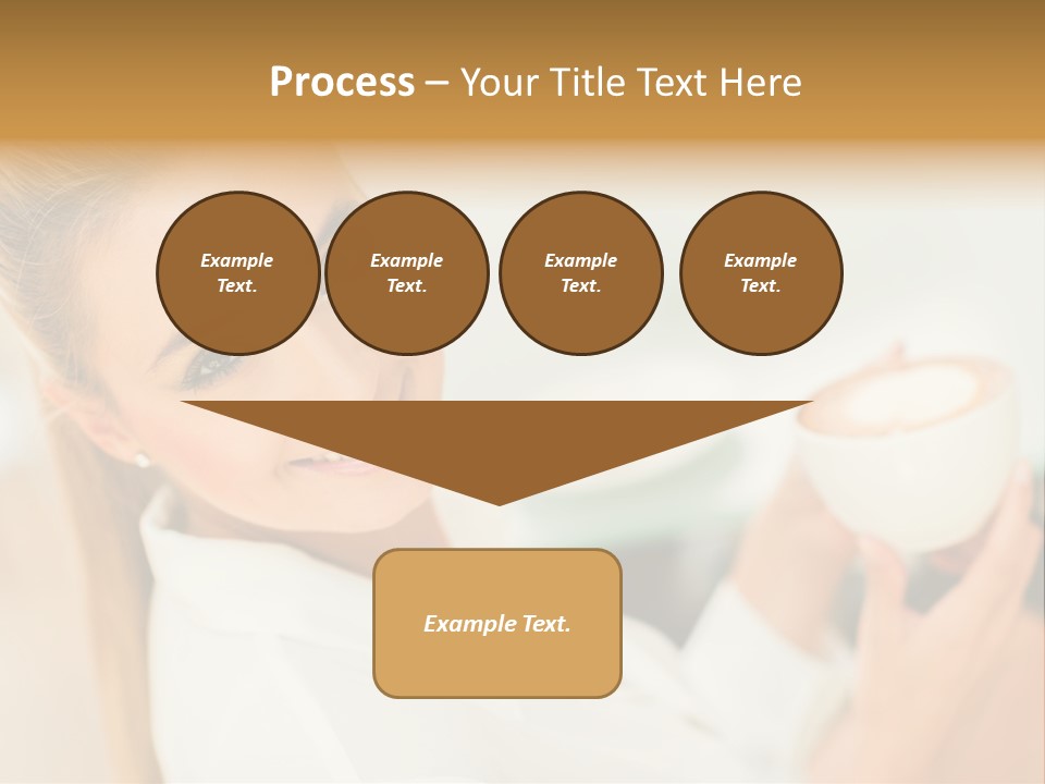 Beverage Girl Coffee PowerPoint Template