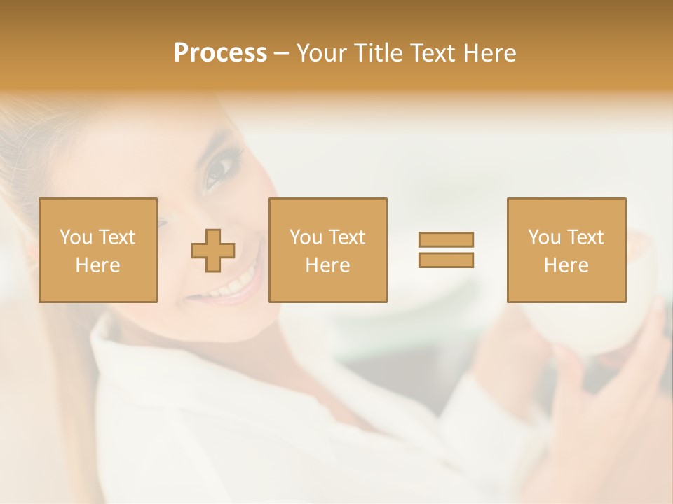 Beverage Girl Coffee PowerPoint Template