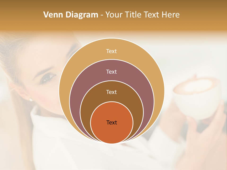 Beverage Girl Coffee PowerPoint Template