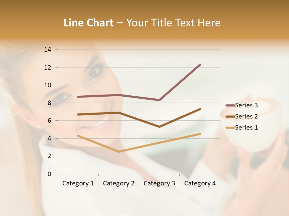 Beverage Girl Coffee PowerPoint Template