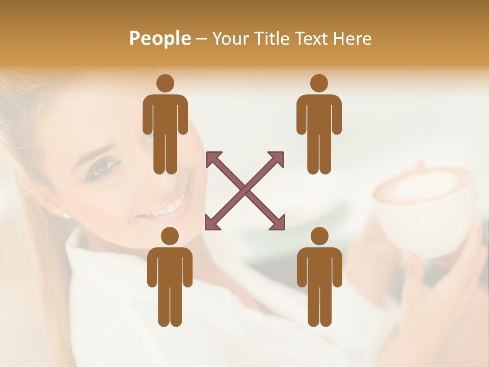 Beverage Girl Coffee PowerPoint Template