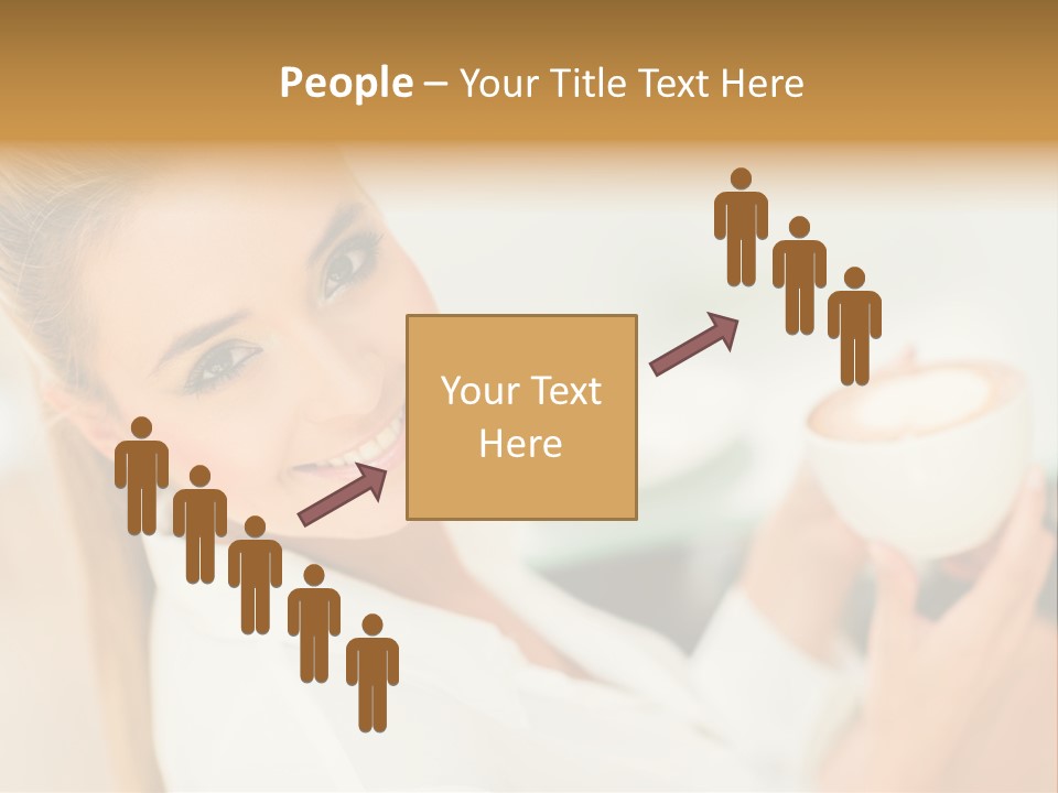 Beverage Girl Coffee PowerPoint Template