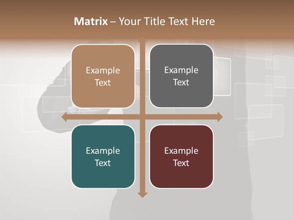 Software Advanced Hand PowerPoint Template