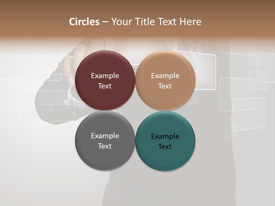 Software Advanced Hand PowerPoint Template