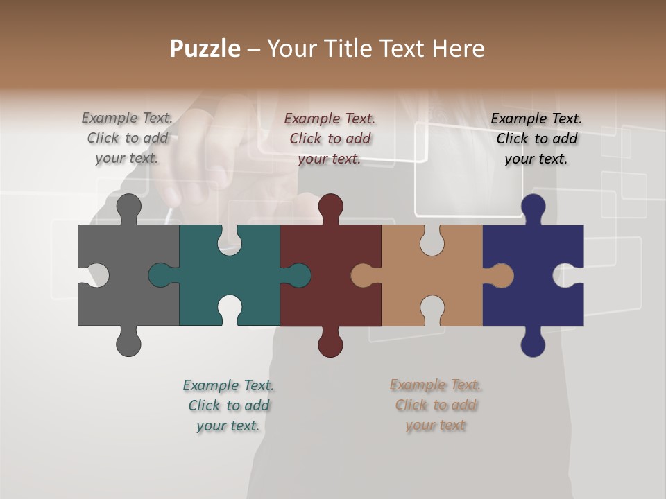 Software Advanced Hand PowerPoint Template