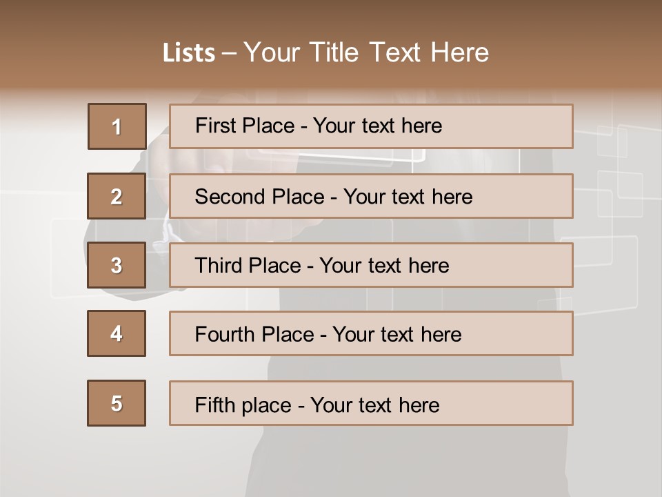 Software Advanced Hand PowerPoint Template