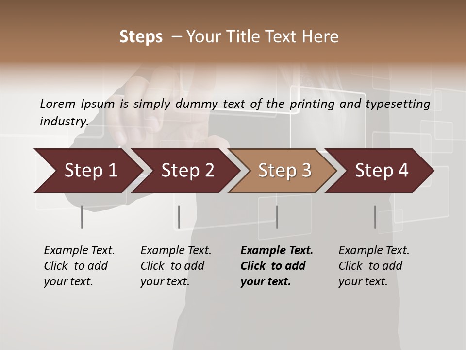 Software Advanced Hand PowerPoint Template