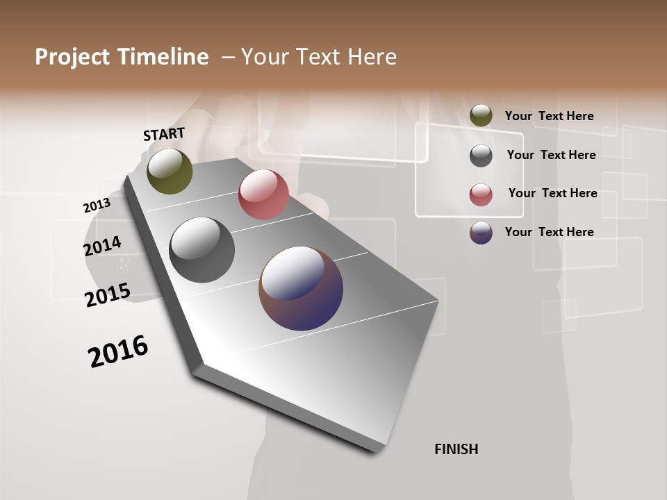 Software Advanced Hand PowerPoint Template