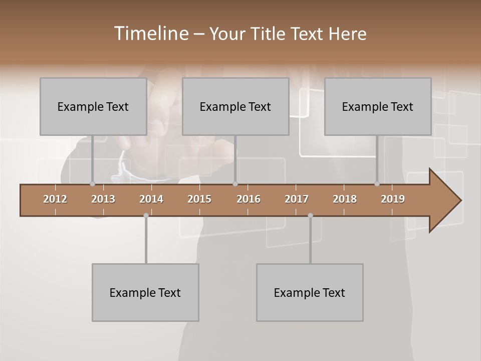 Software Advanced Hand PowerPoint Template