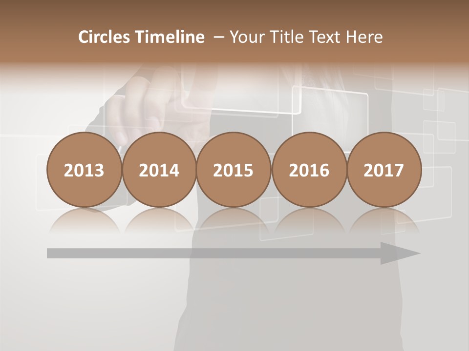 Software Advanced Hand PowerPoint Template