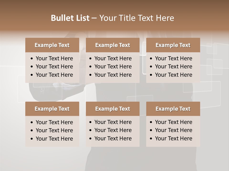 Software Advanced Hand PowerPoint Template