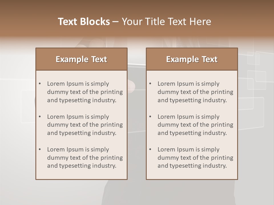 Software Advanced Hand PowerPoint Template