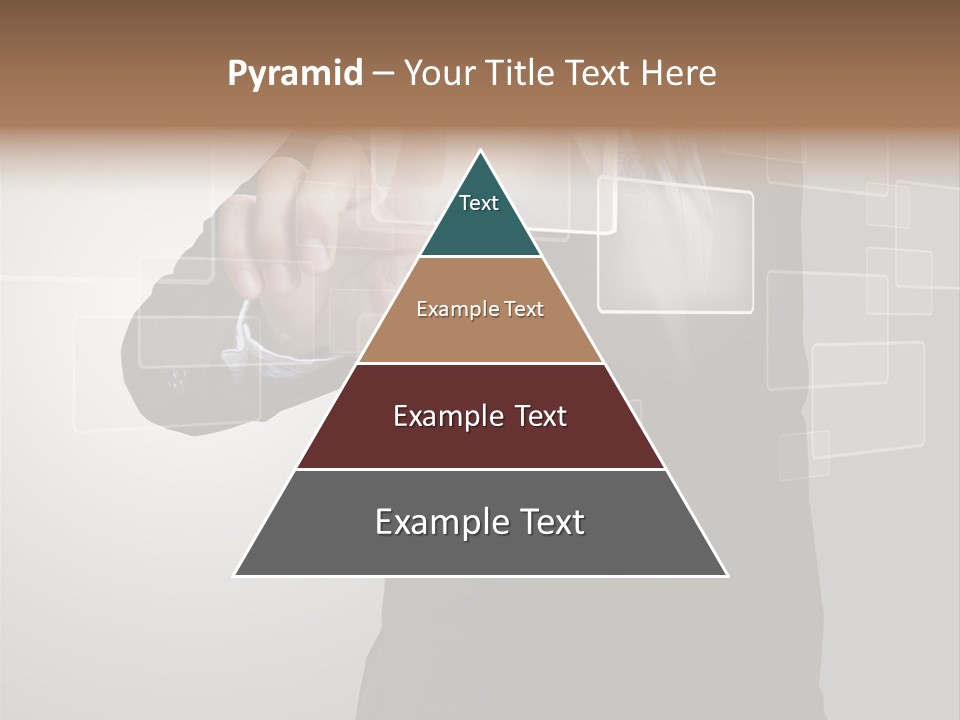 Software Advanced Hand PowerPoint Template