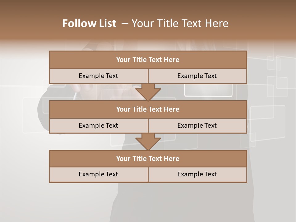 Software Advanced Hand PowerPoint Template